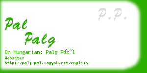 pal palg business card